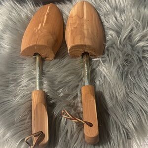 Cedar Shoe Tree Sz L Wooden Insert Stretcher Shaper Adjustable Width